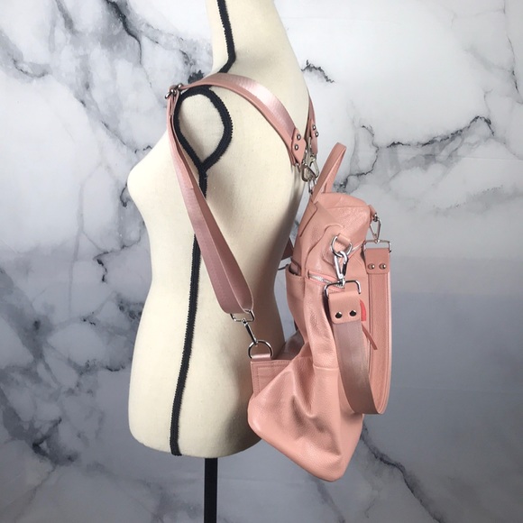 MISO EM NWT pink leather backpack purse - Picture 2 of 8